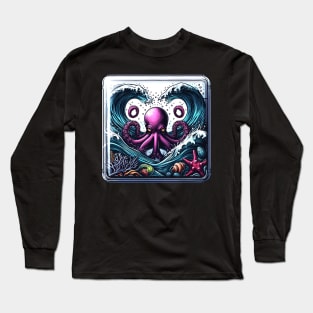 Octopus Wave Long Sleeve T-Shirt